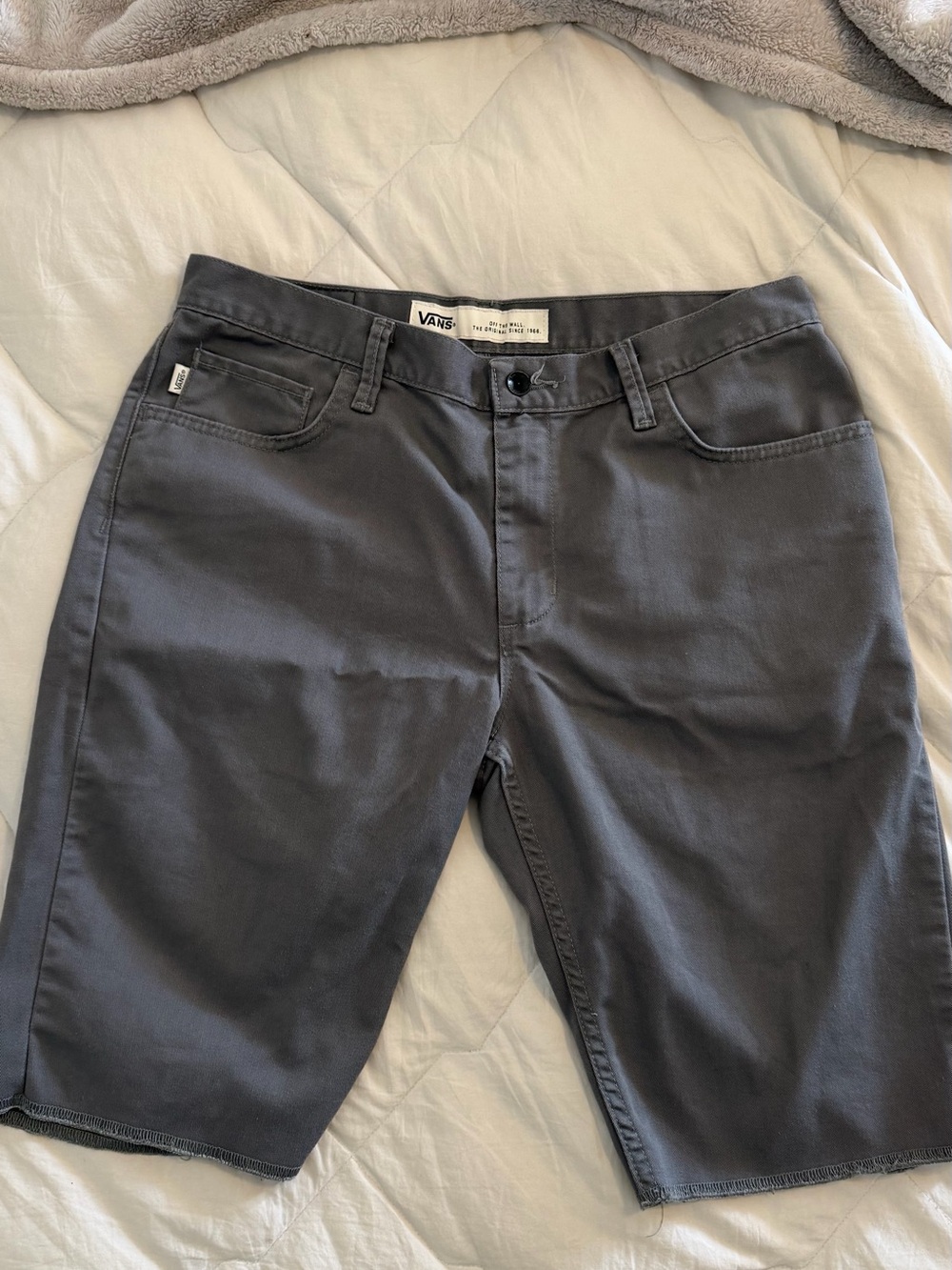 Vans Men’s Gray Relaxed Fit Jeans Shorts